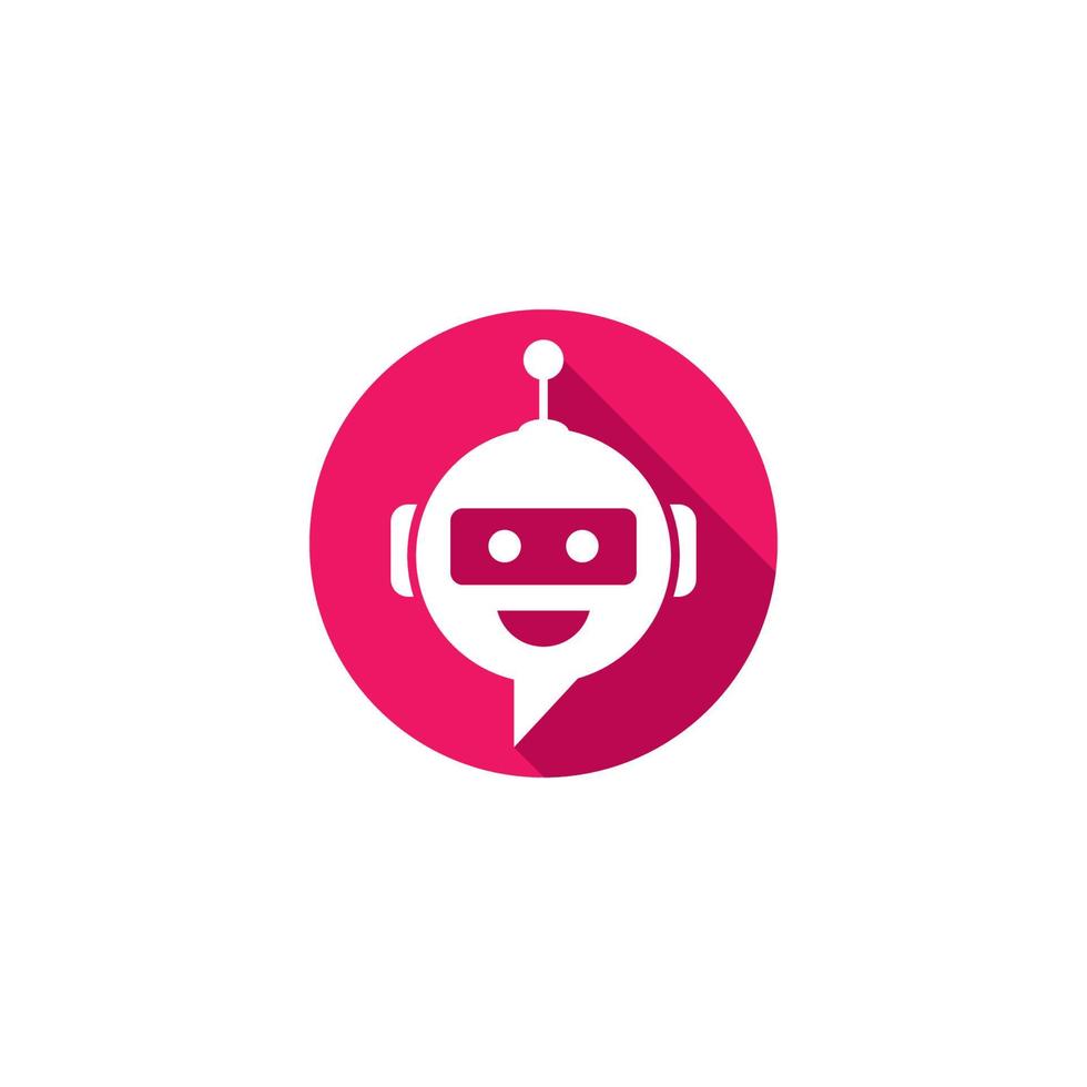 chat bot símbolo e icono de vector logo