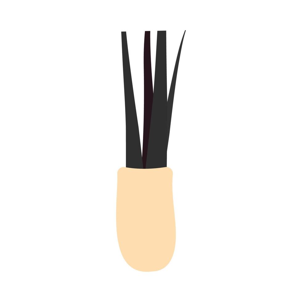 FUE hair transplant treatment symbol. Extracting hair follicle from scalp. Alopecia medical procedure. Hair loss diagnosis and transplantation concept. Vector illustration.