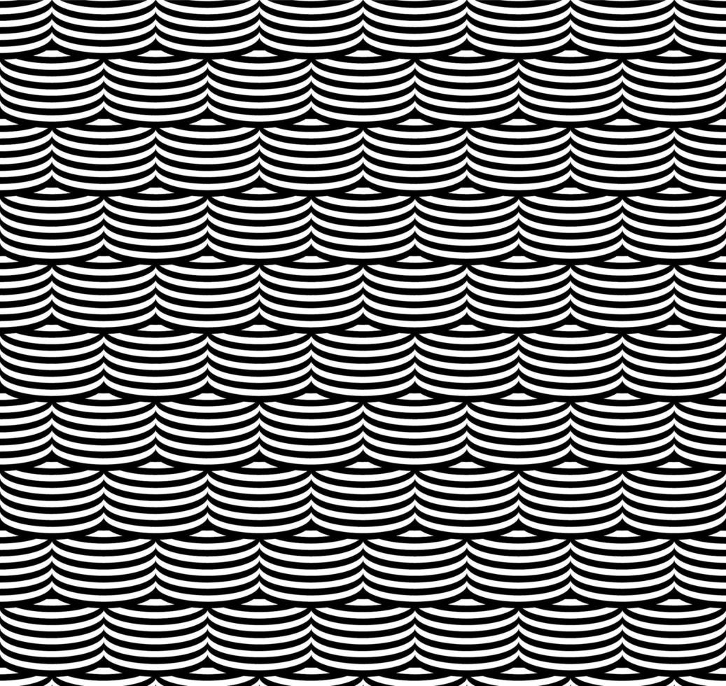 Optical illusion seamless pattern. Vector stripped seamless texture duotone. Abstract geometric texture.