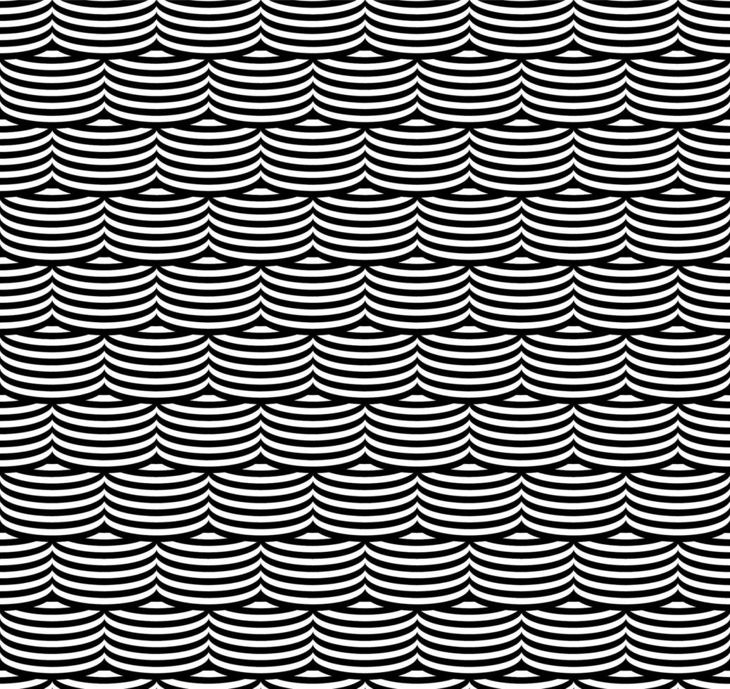 Optical illusion seamless pattern. Vector stripped seamless texture duotone. Abstract geometric texture.