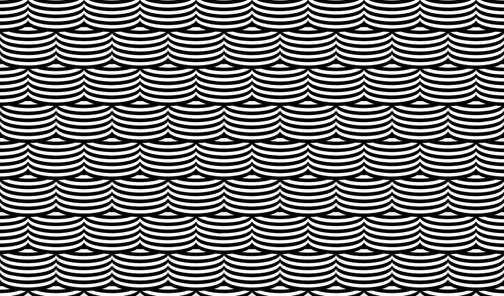 Optical illusion seamless pattern. Vector stripped seamless texture duotone. Abstract geometric texture.