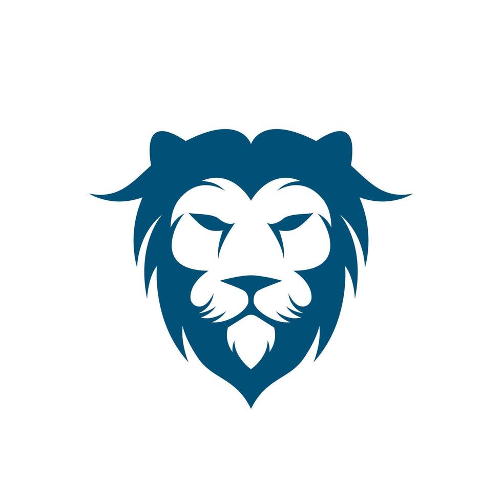 Lion head vector icon