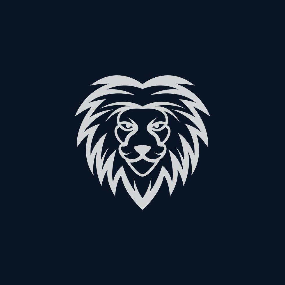 Lion head vector icon