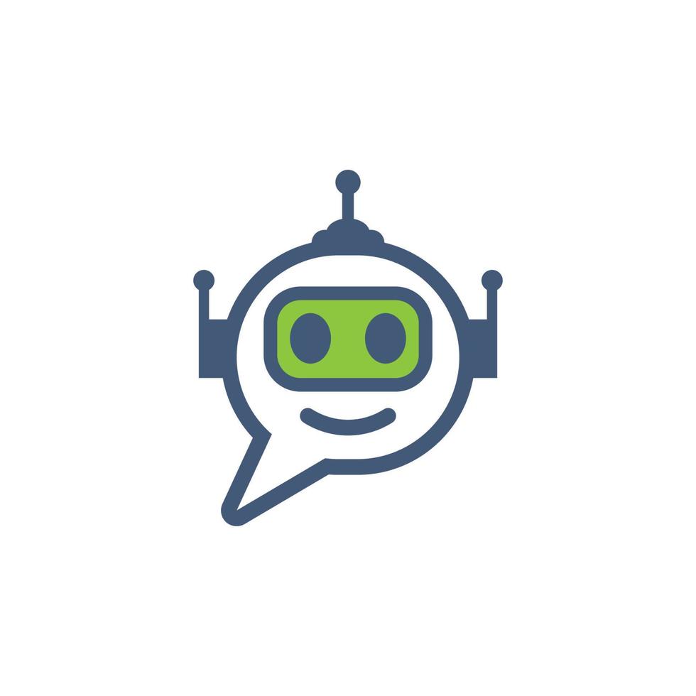 Chat bot icon vector