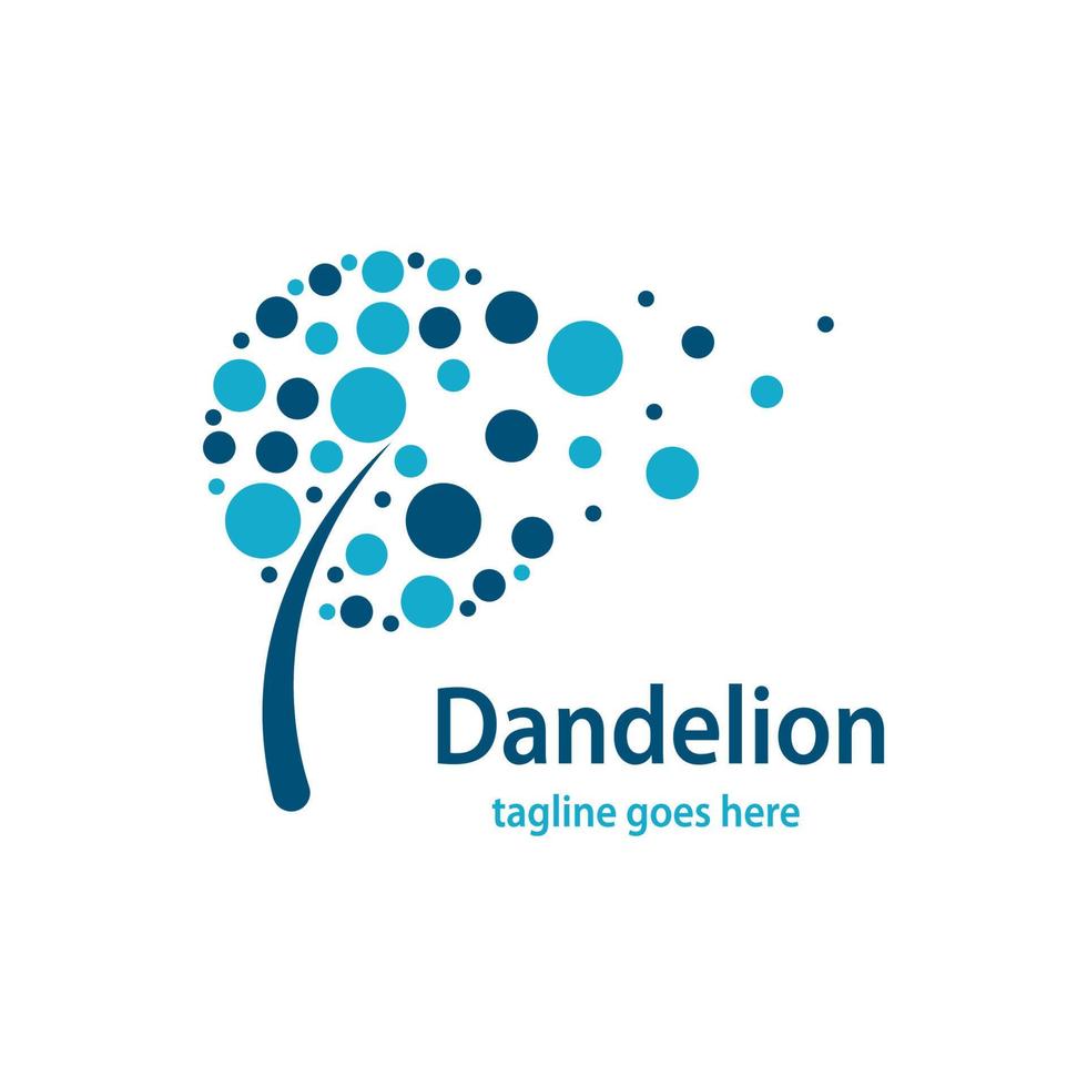 Dandelion symbol vector icon