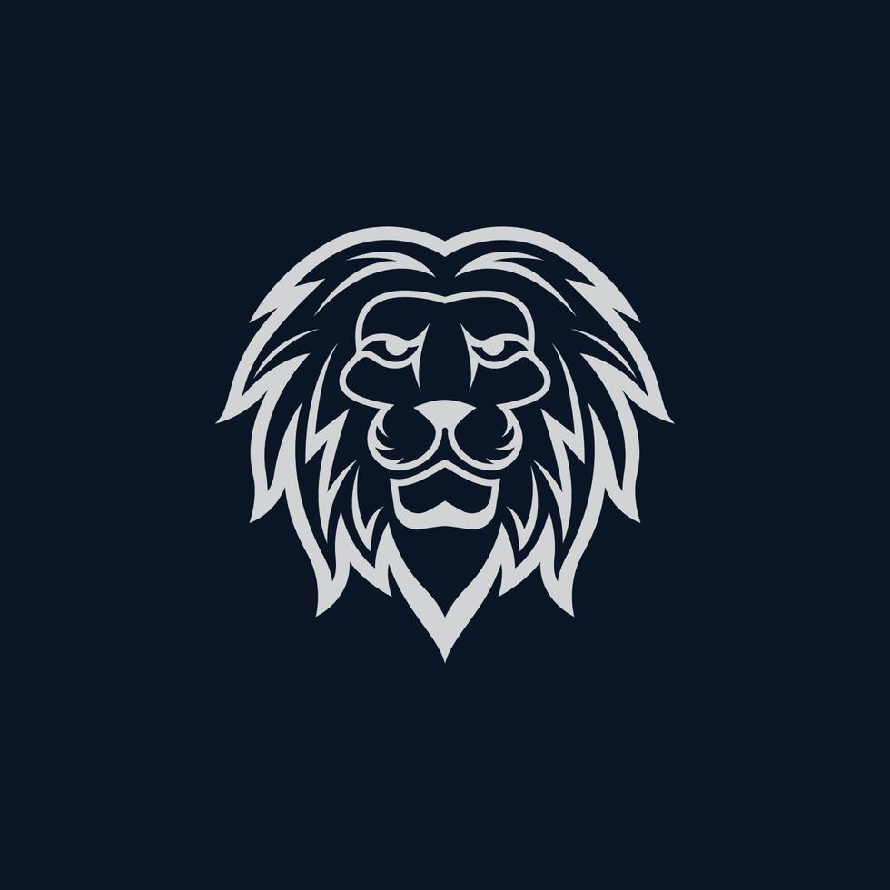 Lion head vector icon