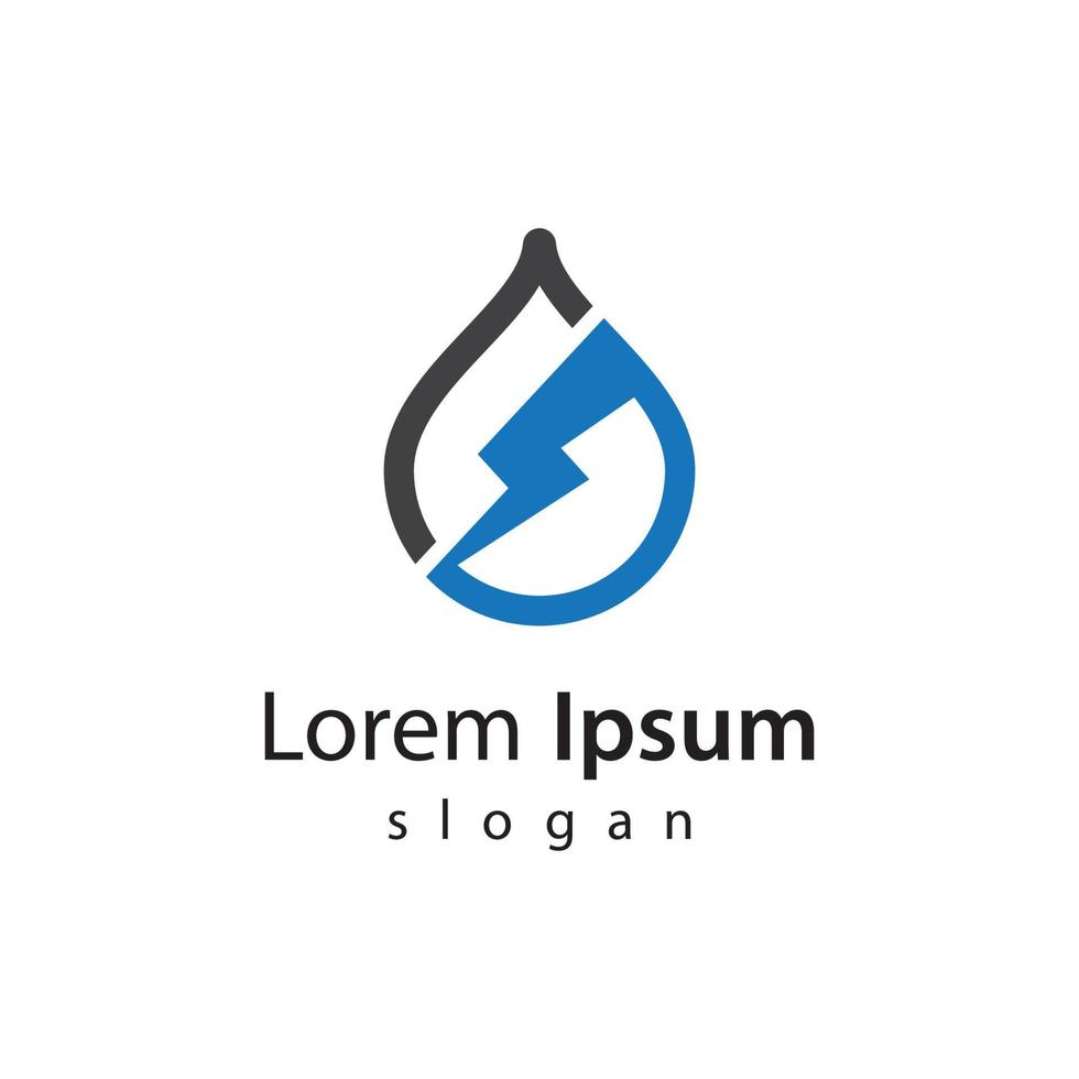 Water strom logo design vector
