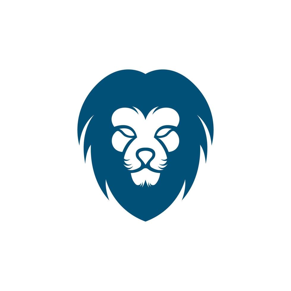 Lion head vector icon