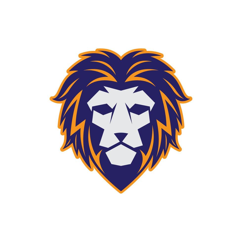 Lion head vector icon