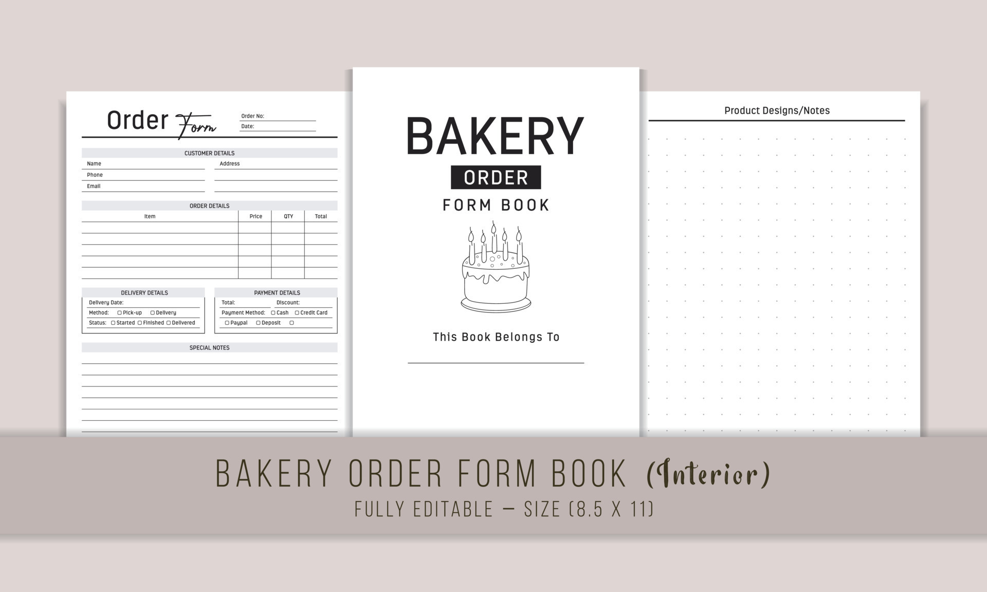 Order Form Book Interior Template Design 14664243 Vector Art at Vecteezy