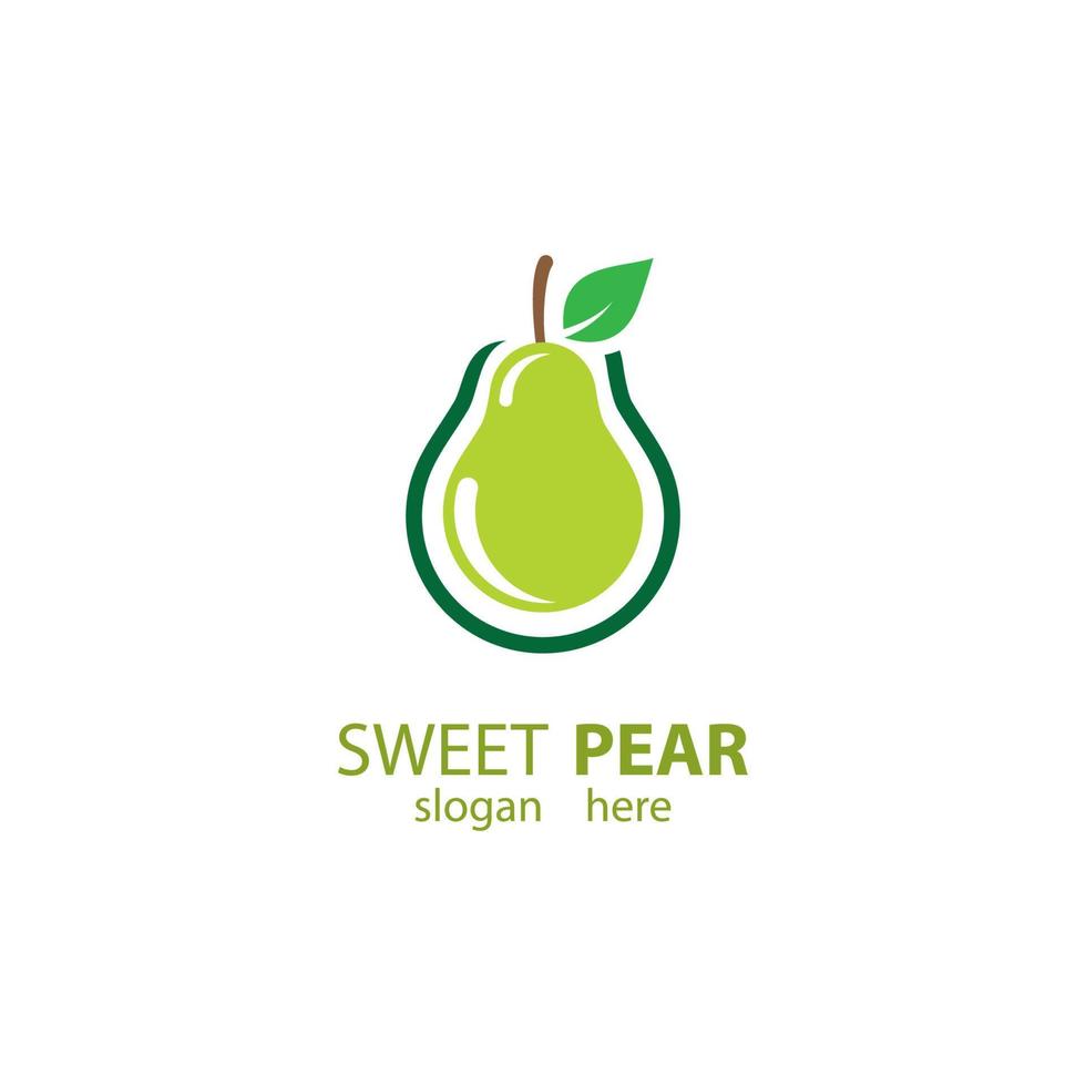 Pear logo images vector