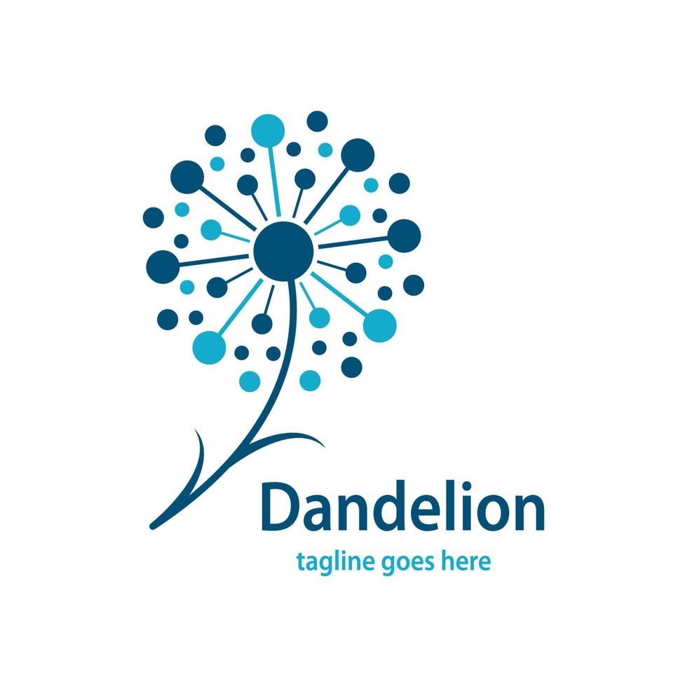 Dandelion symbol vector icon