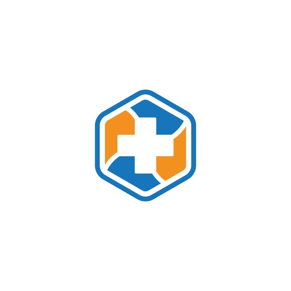 Medical cross symbol vector icon
