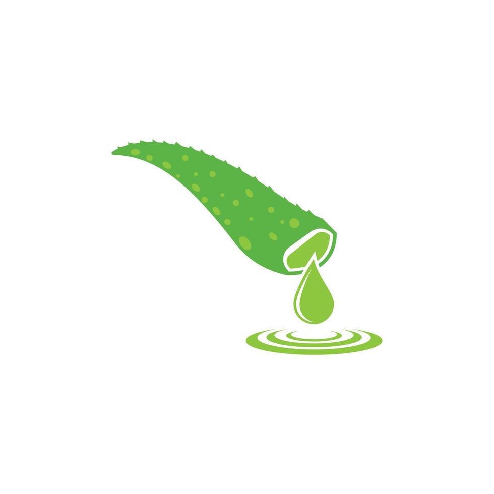 Aloe vera cosmetic herbal logo images  illustration vector