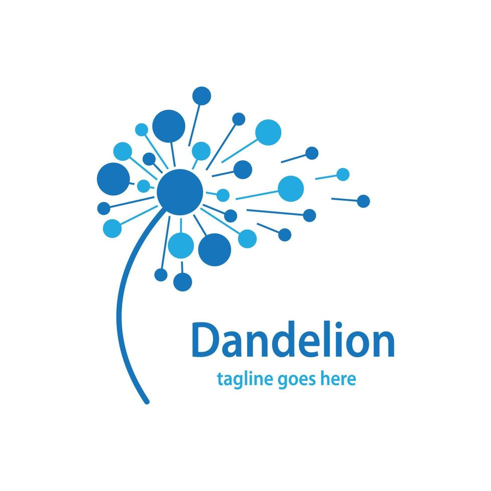 Dandelion symbol vector icon