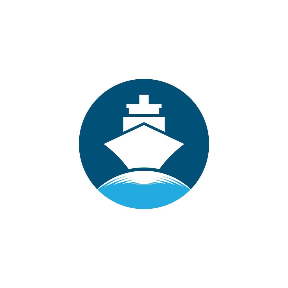 Cruise ship symbol vector icon