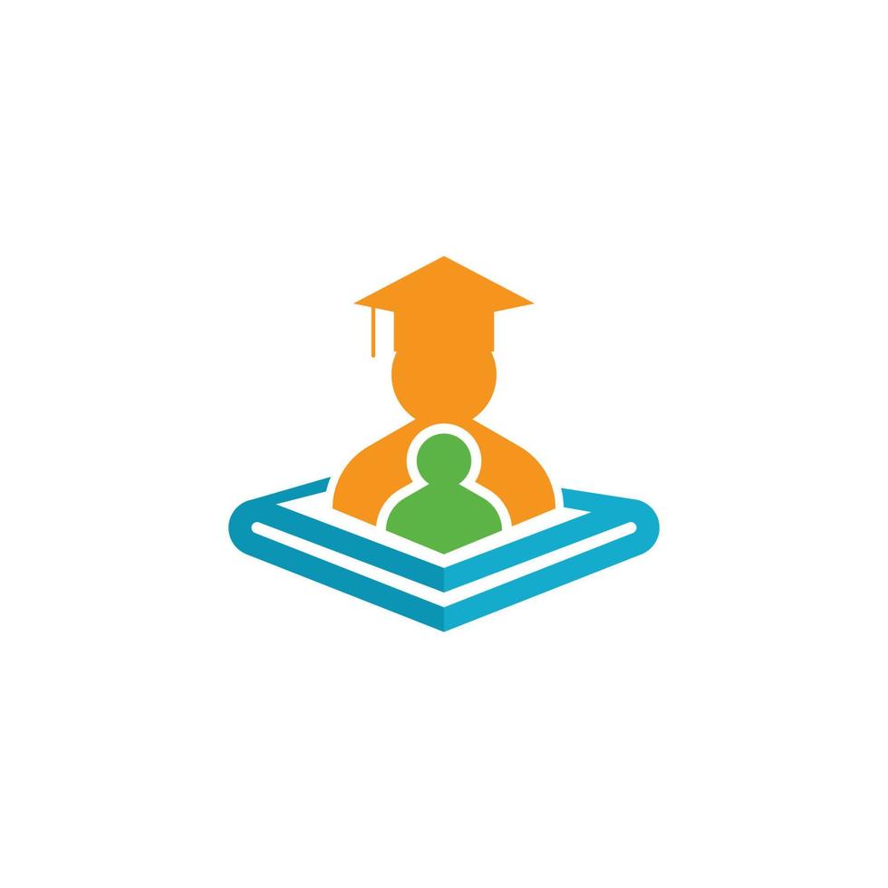 Smart education icon vector