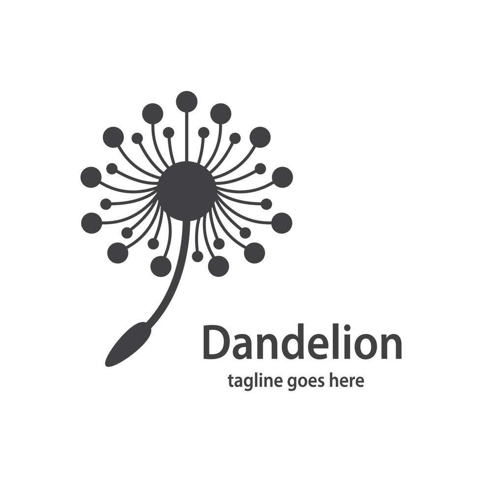 Dandelion symbol vector icon