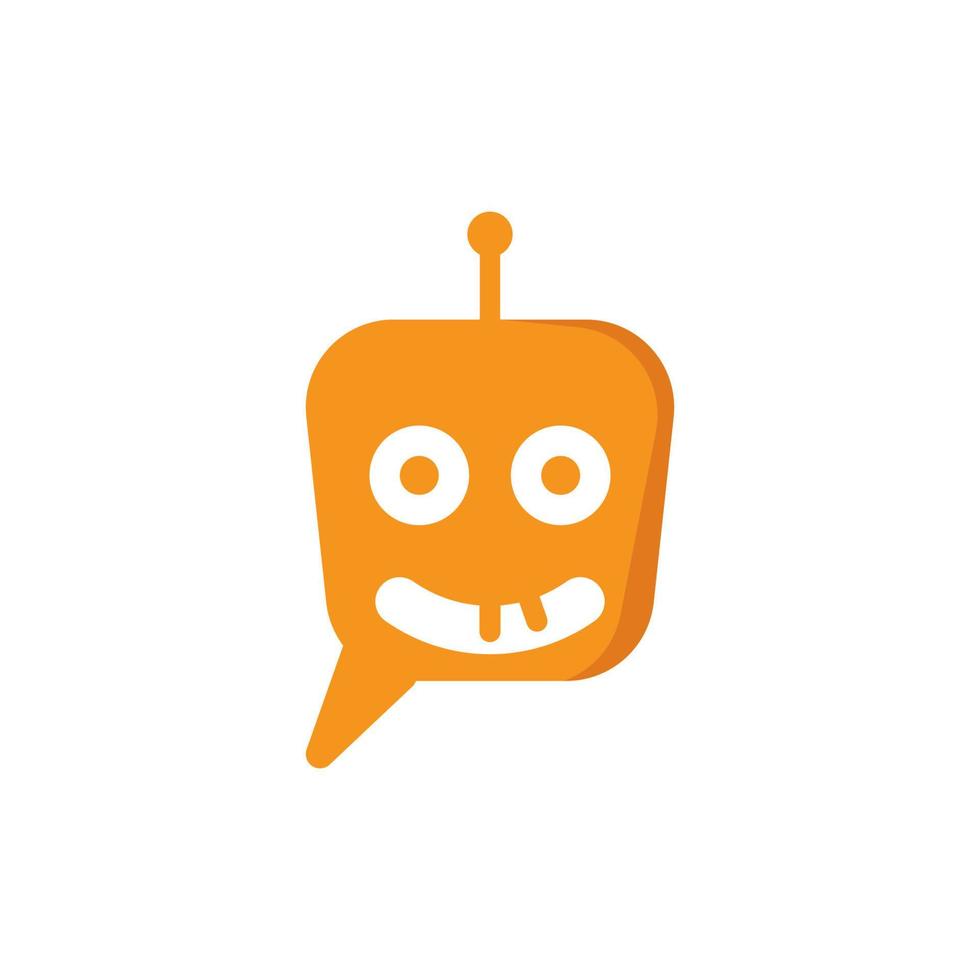 Chat bot icon vector