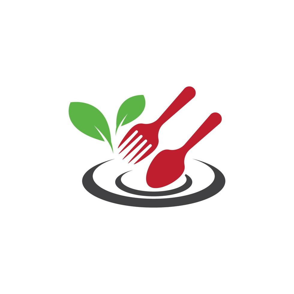 logotipo de icono de restaurante vector