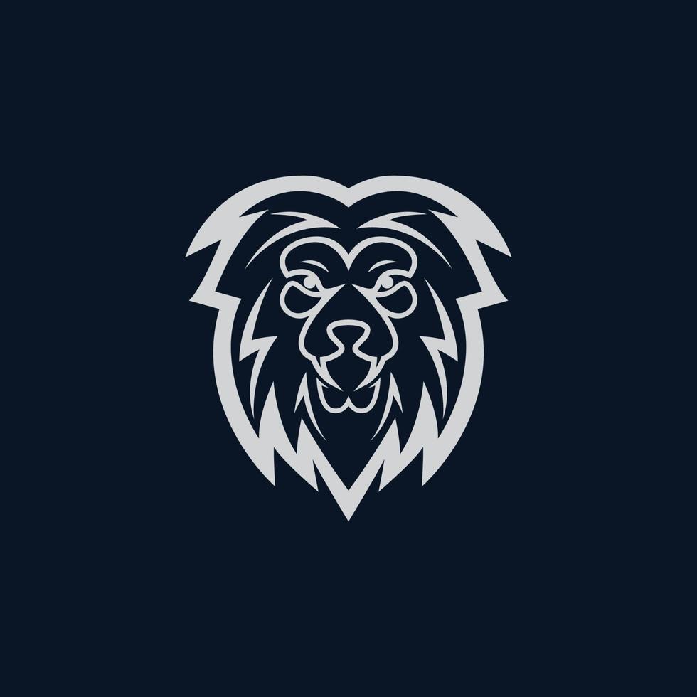 Lion head vector icon