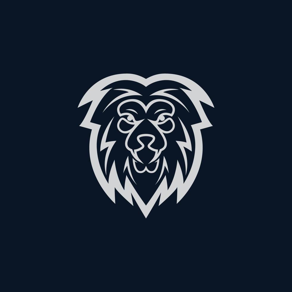 Lion head vector icon