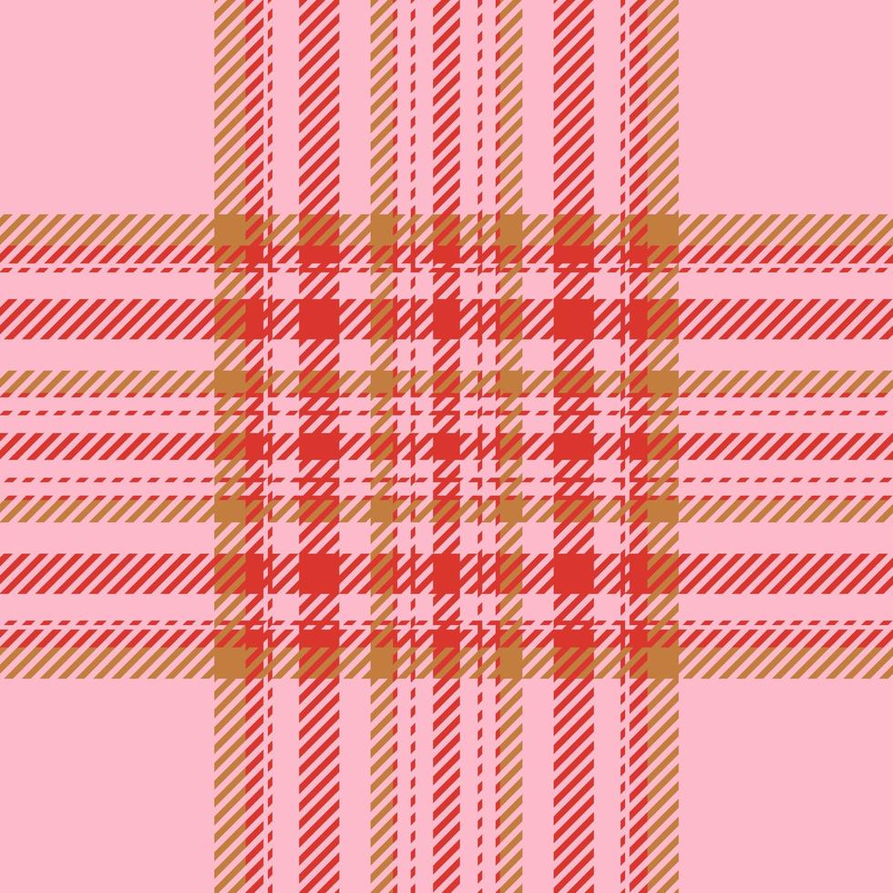 Plaid check pattern. Seamless fabric texture. Tartan textile print. vector