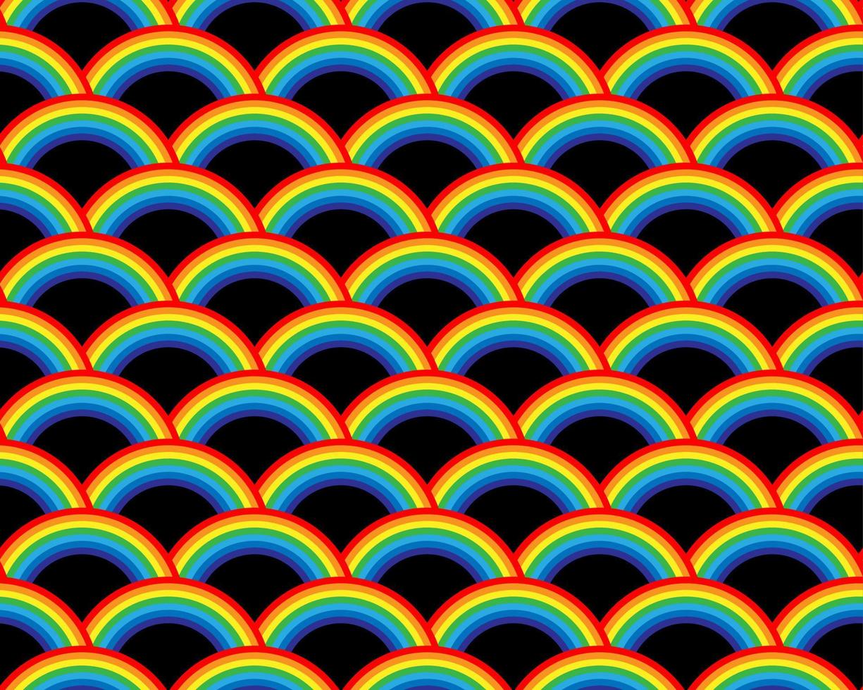Rainbow pattern seamless. Colorful background vector texture design. Abstract cartoon stripes wallpaper.