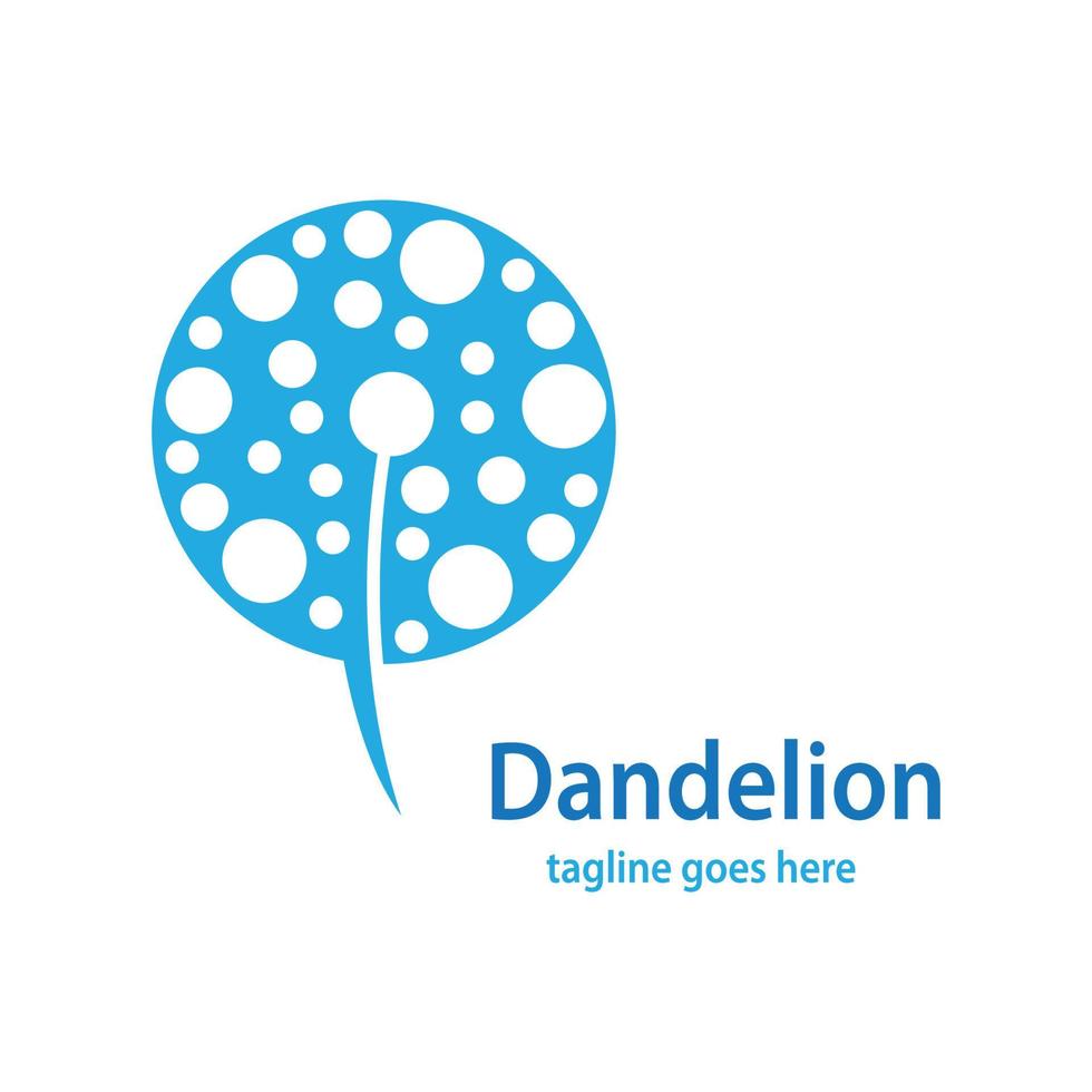 Dandelion symbol vector icon