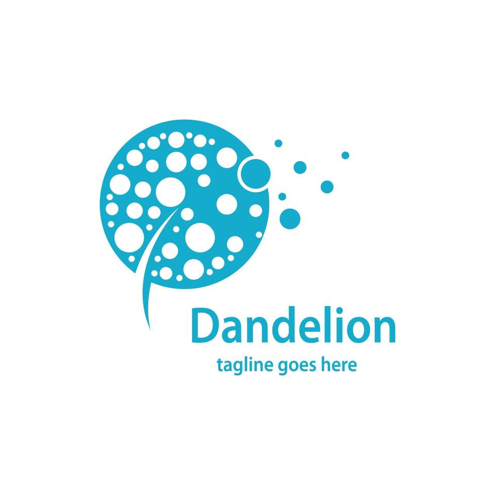 Dandelion symbol vector icon