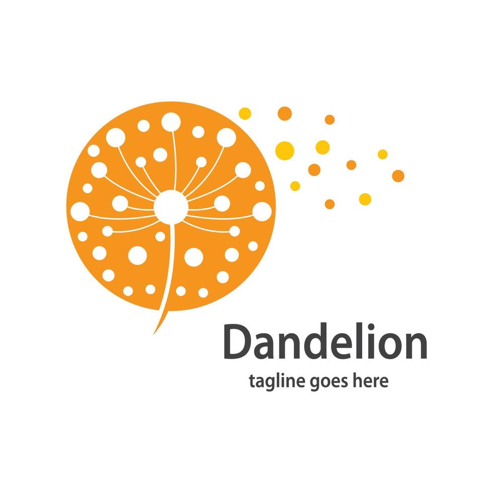 Dandelion symbol vector icon