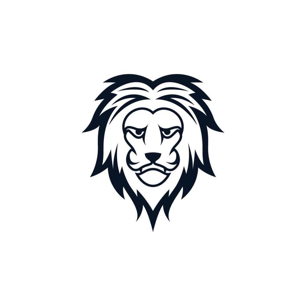 Lion head vector icon