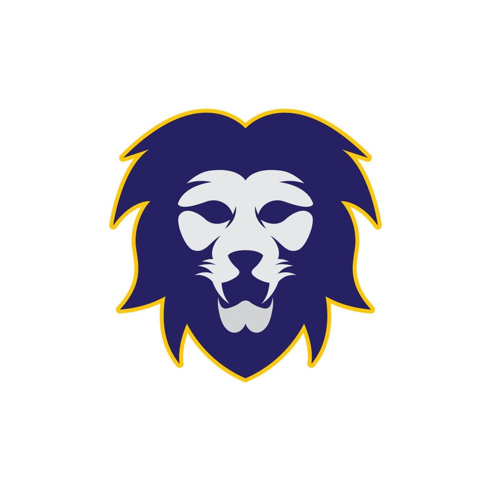 Lion head vector icon