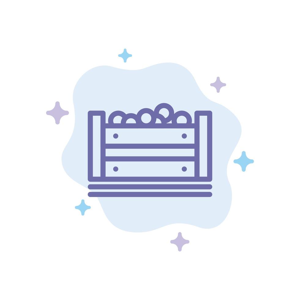 Bangladesh Food Box Bangla Blue Icon on Abstract Cloud Background vector