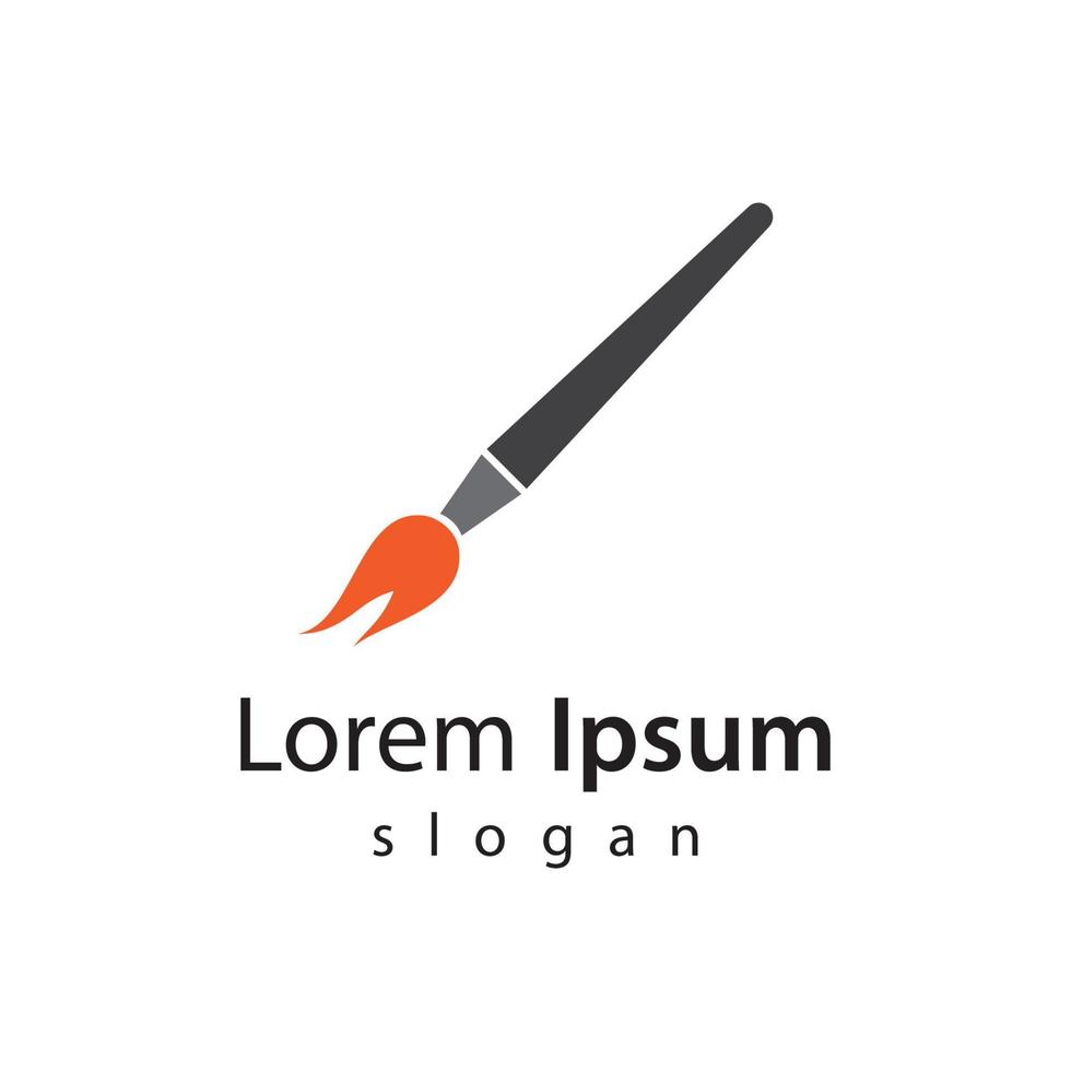 Paintbrush logo vector icon 14664775 Vector Art at Vecteezy
