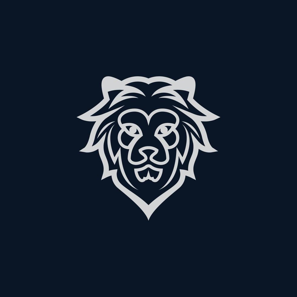 Lion head vector icon