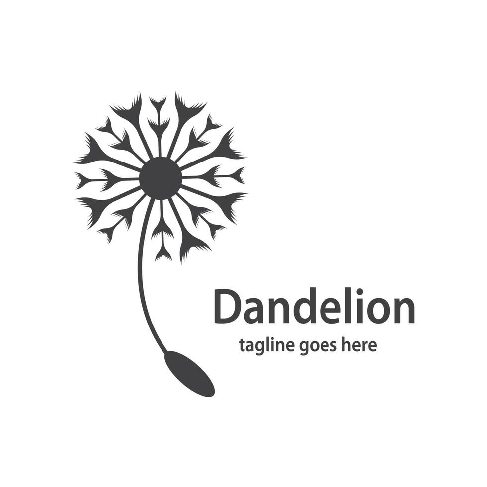 Dandelion symbol vector icon