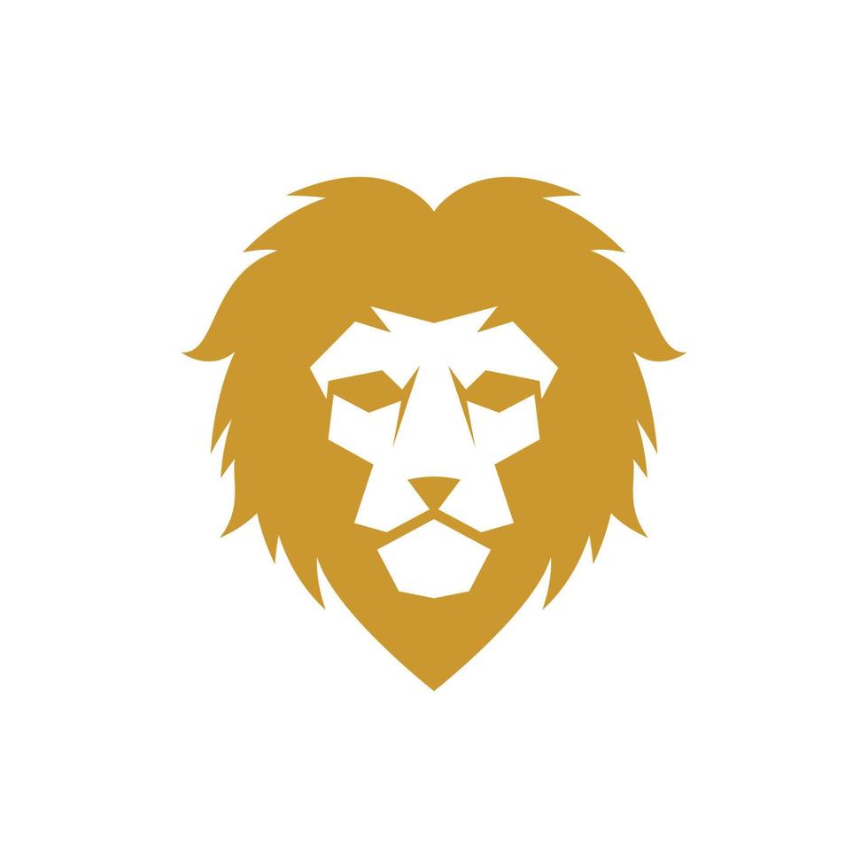 Lion head vector icon