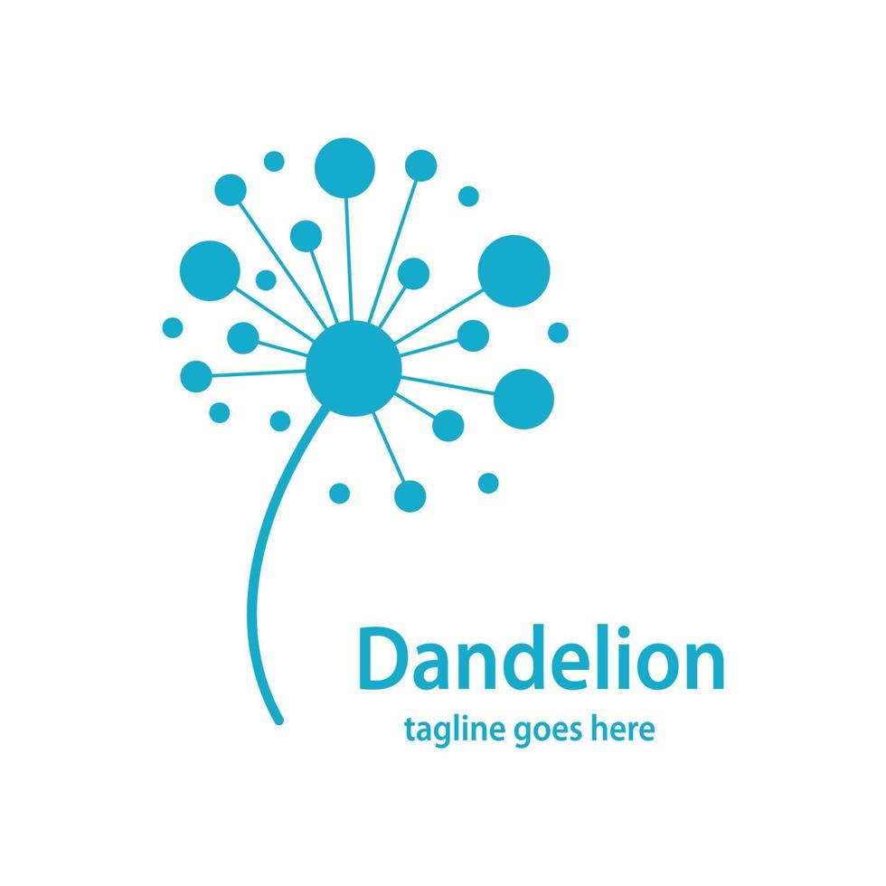 Dandelion symbol vector icon