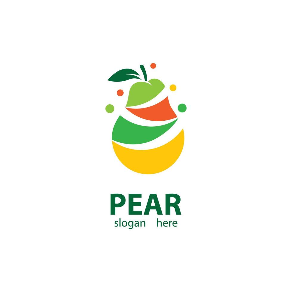 Pear logo images vector