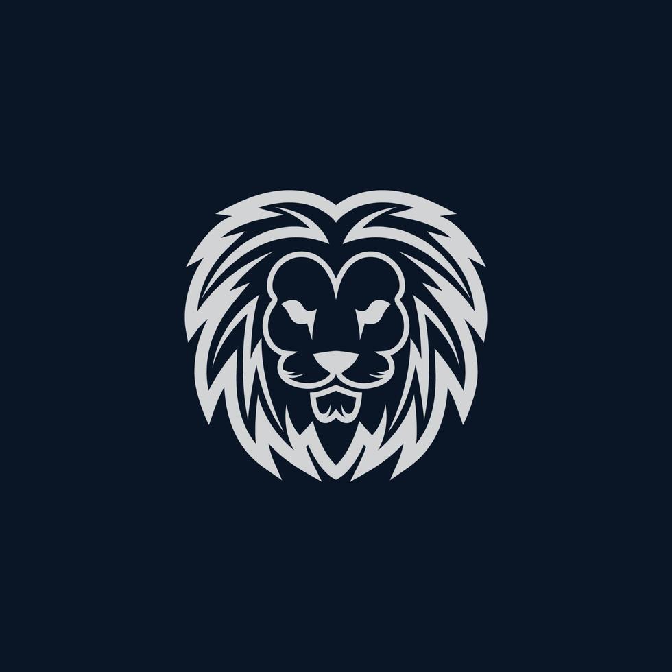 Lion head vector icon