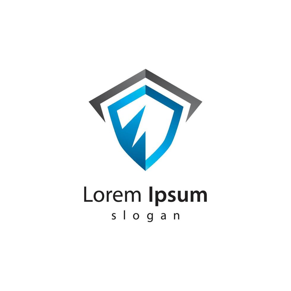 Shield gradient logo vector icon