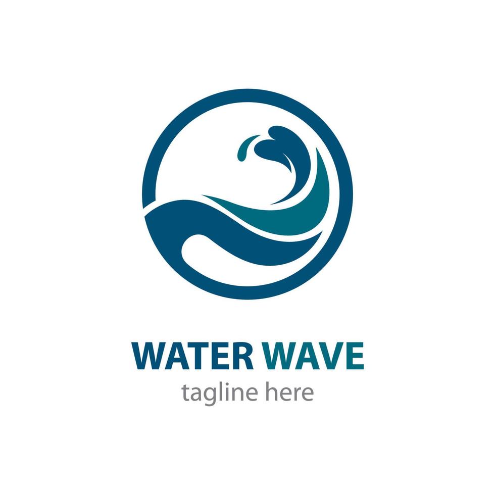 Wave symbol vector icon