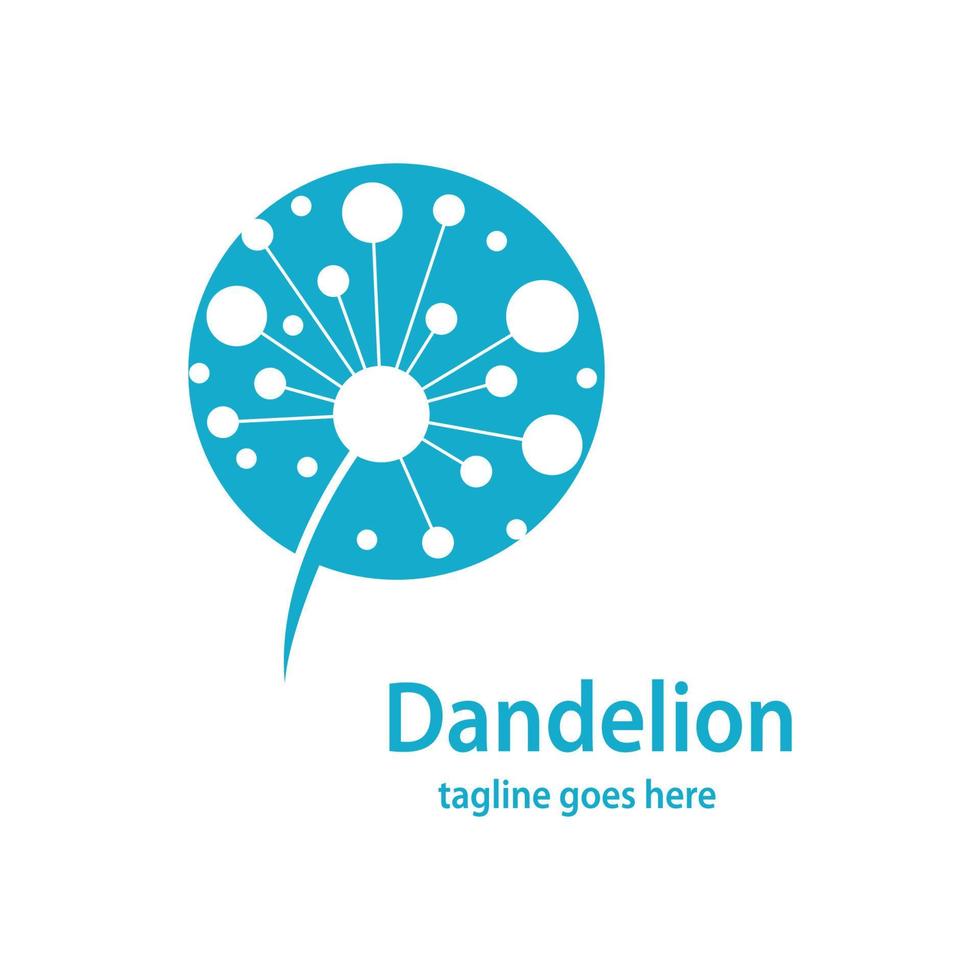 Dandelion symbol vector icon