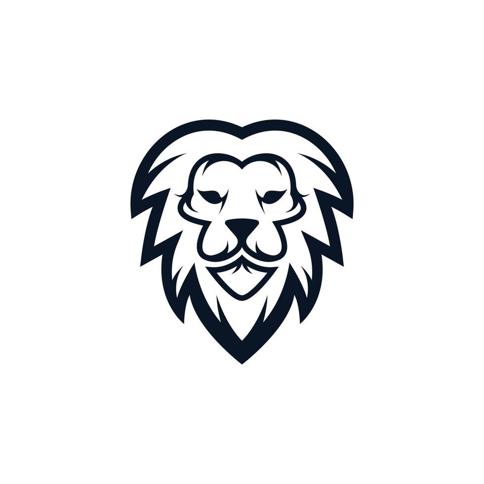 Lion head vector icon