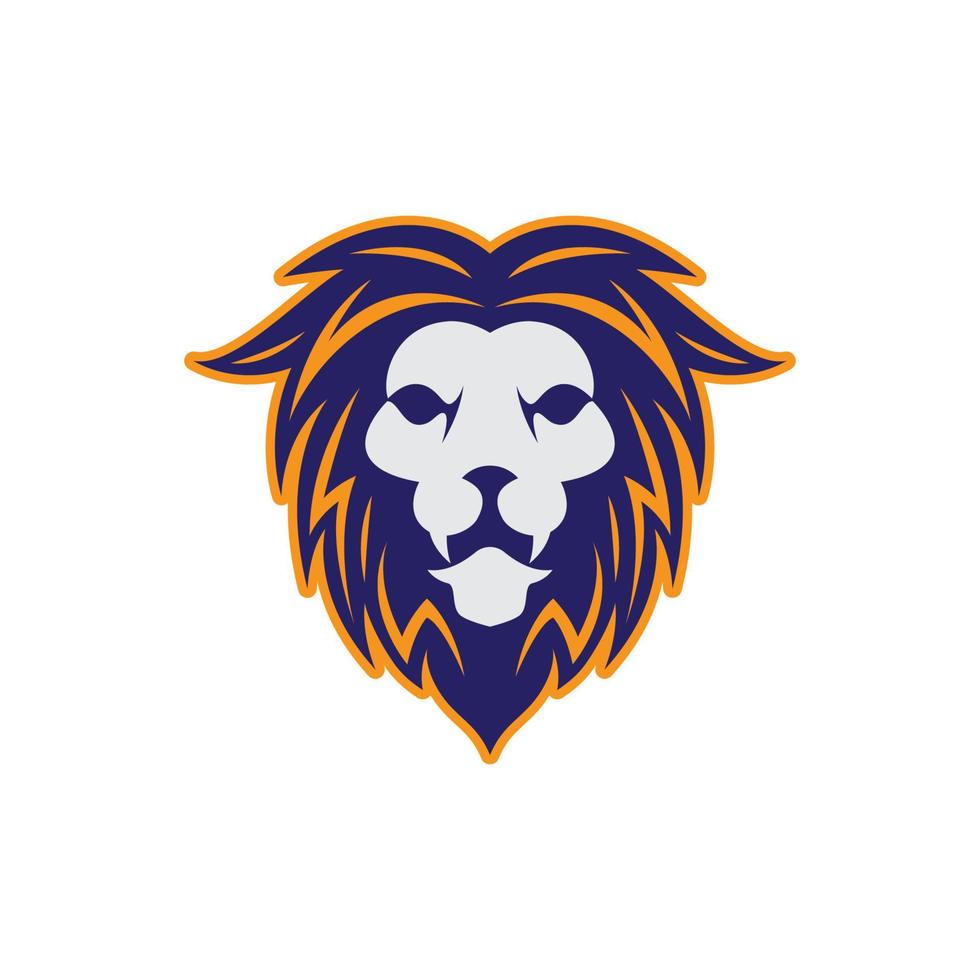 Lion head vector icon