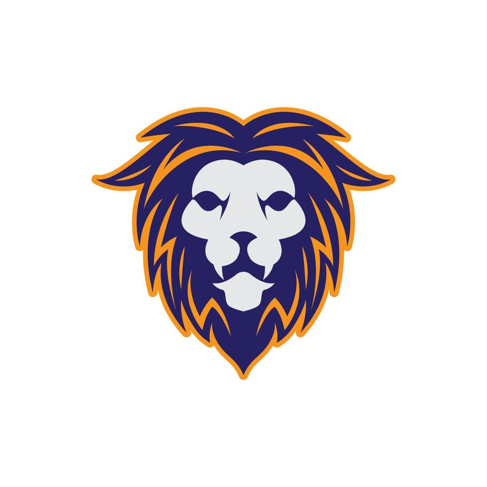 Lion head vector icon