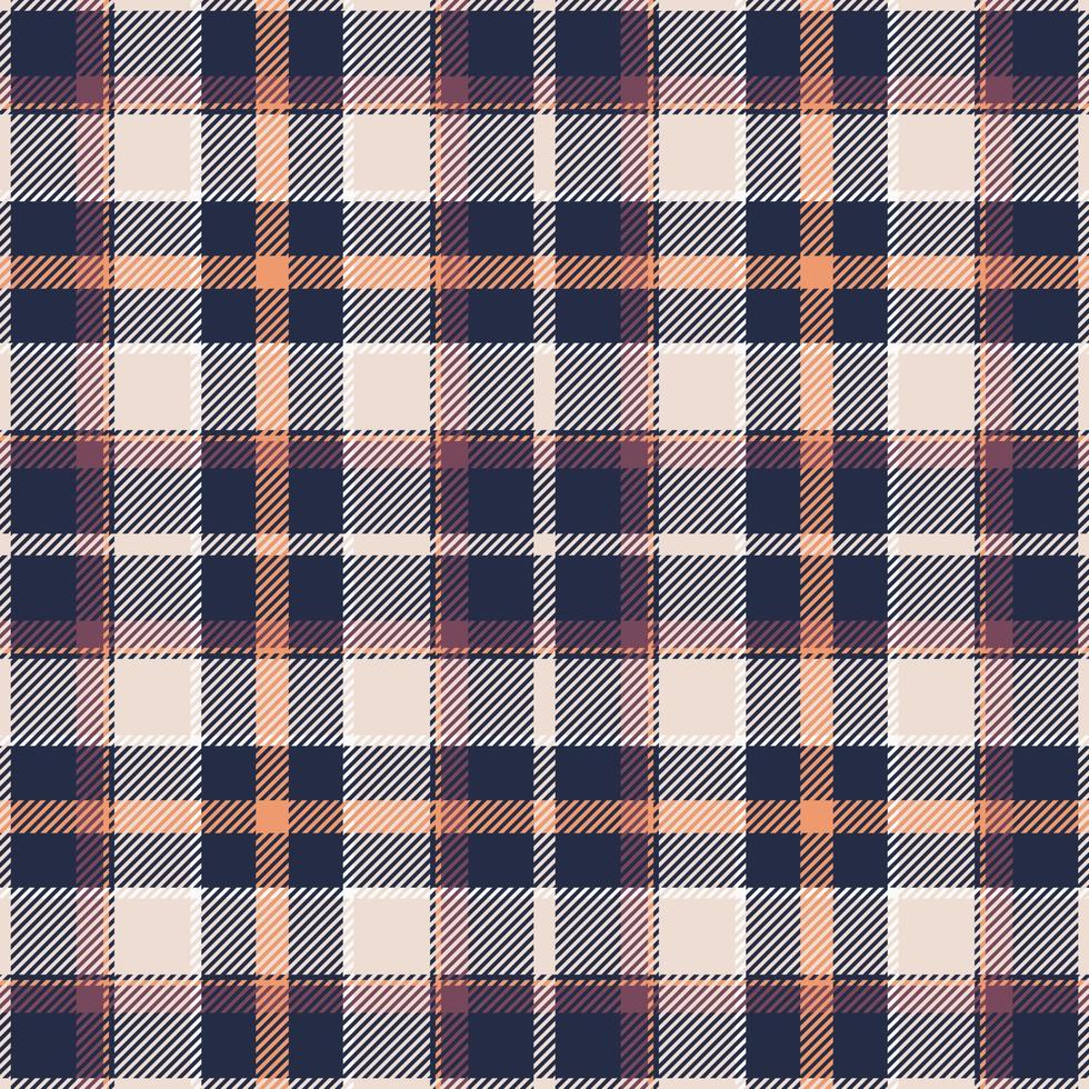 Plaid seamless pattern. Check fabric texture. Vector textile print.
