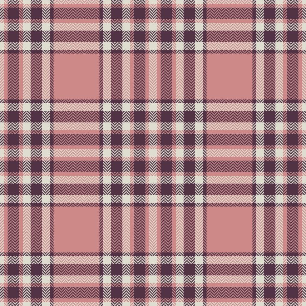 Plaid seamless pattern in pink. Check fabric texture. Vector textile ...