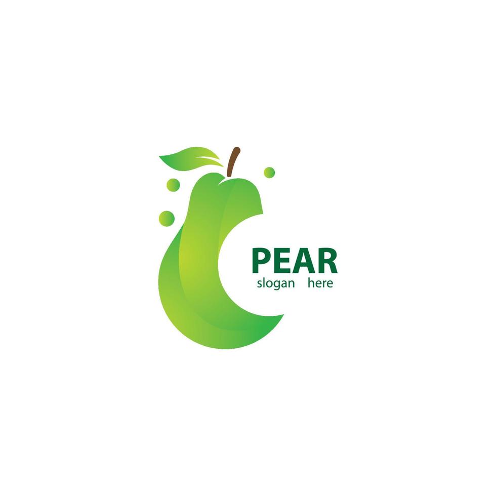 Pear logo images vector